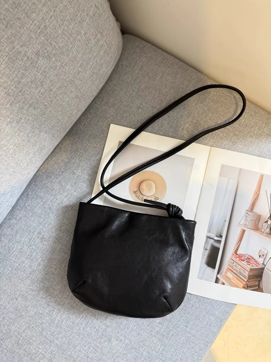 

Retro PU Leather Saddle Bag Women's Design Versatile Single oulder Crossbody Handbag Small ular Summer Bag