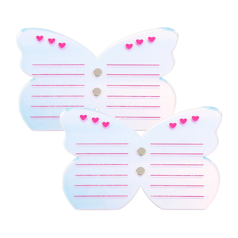 1PCS อะคริลิค Eyelash EXTENSION ผู้ถือผีเสื้ออะคริลิคขนตาปลอม Organizer สําหรับ False Lash จอแสดงผลพาเลทแต่งหน้าเครื่องมือ