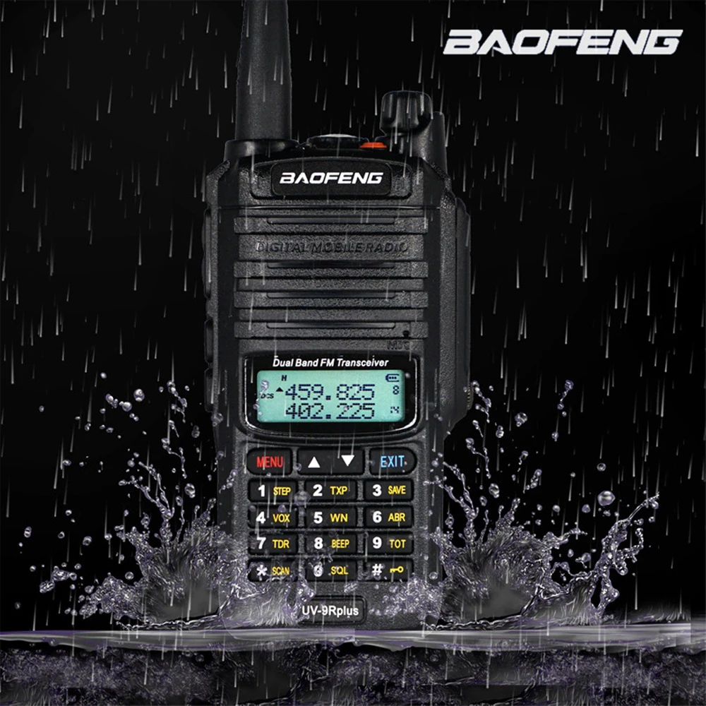 Baofeng UV-9R Plus Waterproof IP67 Dust-proof High Power 8W Walkie Talkie UV 9Rplus UHF VHF Radio UV 9R PLUS EU9X