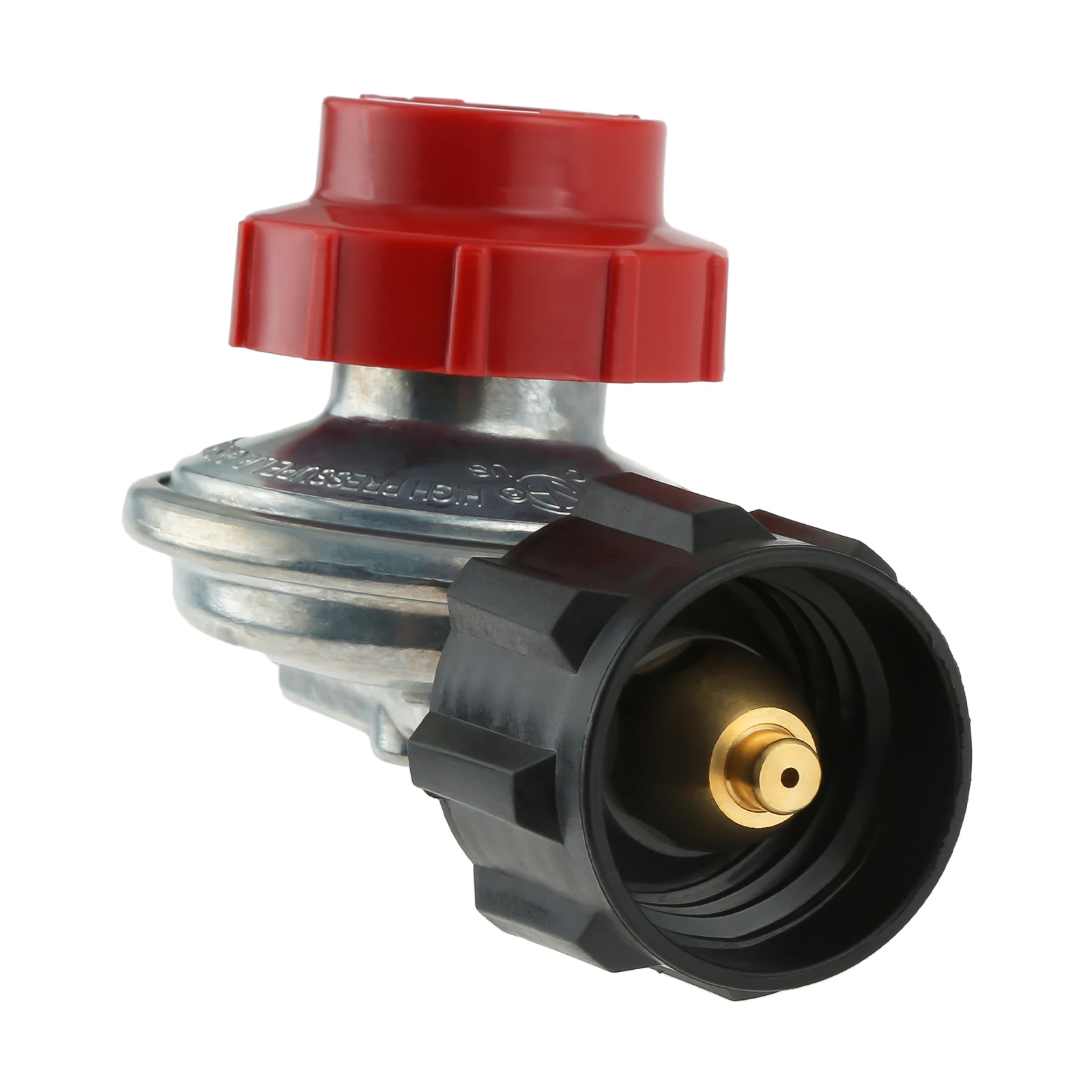 0-20Psi QCC1 High Pressure Adjustable Propane Regulator Valve 5/16"&1/4" Hose Barb Connector 1/4" NPT & 3/8" Flare Male Fitting