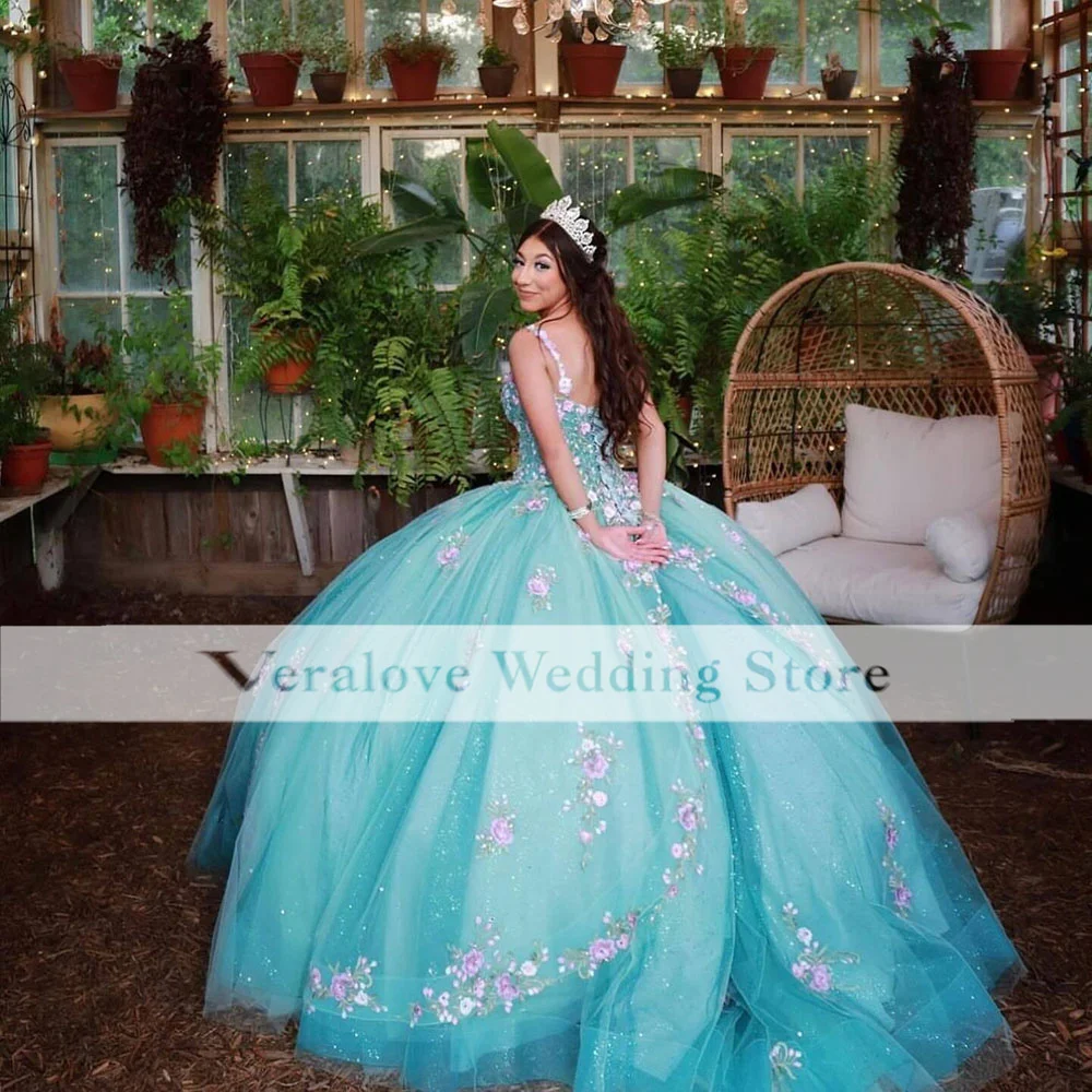 Elegant Vestido XV Años 2024 Floral Applique Quincenara Dresses Off The Shoulder Backless Sweet 16 Prom Gowns Pageant Dress