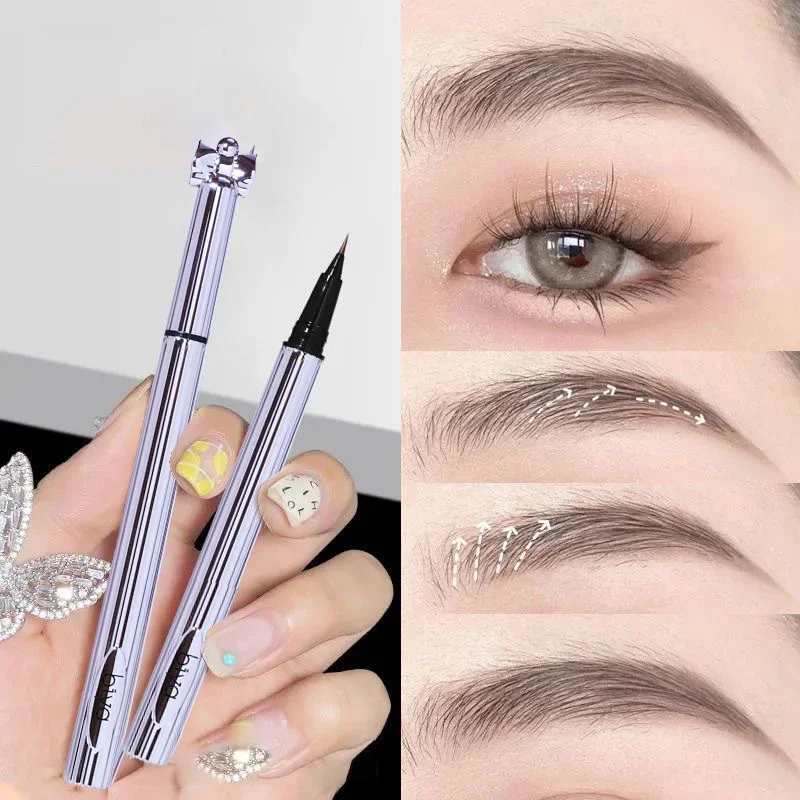 Stylo à sourcils Ultra fin, longue durée de vie, résistant aux taches, étanche, résistant à la sueur, hautement pigmenté, facile à appliquer, liquide pour les yeux