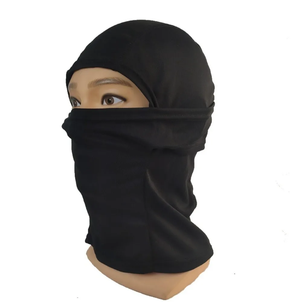 Portable Balaclava Face Mask Elastic Breathable Mesh Fabric Ski Mask Hood Motorcycle Running Cosplay Head Cover Cold Weather