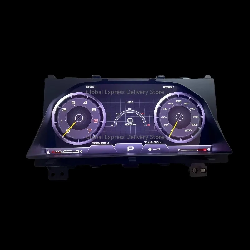 12.3 polegadas novo lc71 76 78 79 tela lcd do instrumento do carro material abs painel dedicado interior upgra