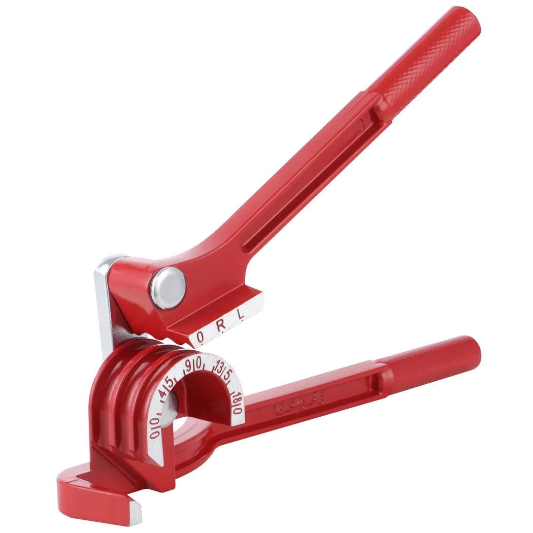 Ручной трубогиб 3 в 1, инструмент для гибки труб 1/4 дюйма, 5/16 дюйма, 3/8 дюйма, медная, латунь, алюминиевая трубка, инструмент для гибки 0-180 градусов