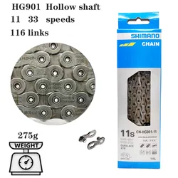 11 33 Speed Bicycle Chain CN HG901  Bike Chain 11V MTB Road Bike Components And Parts 116Links Mtb Accessories