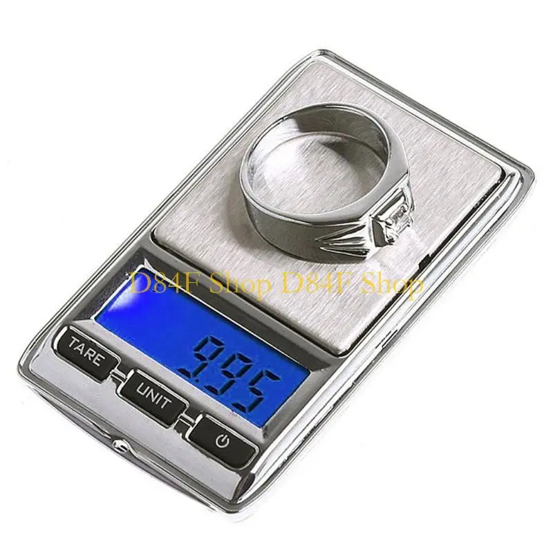 D84F Digital Pocket Scale High Accuracy Portable Electronic Jewelry Scale Small LCD Scale for Jewelry 100g/ 0.01g 7 Units