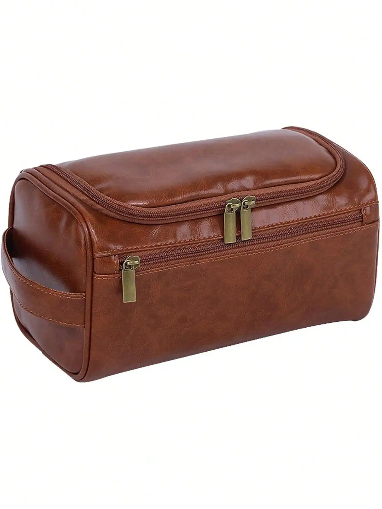 

1pc Unisex Hanging Travel Organizer Bag, This Lightweight And Compact Men's Toiletry Bag Has A Sturdy Handle For Easy