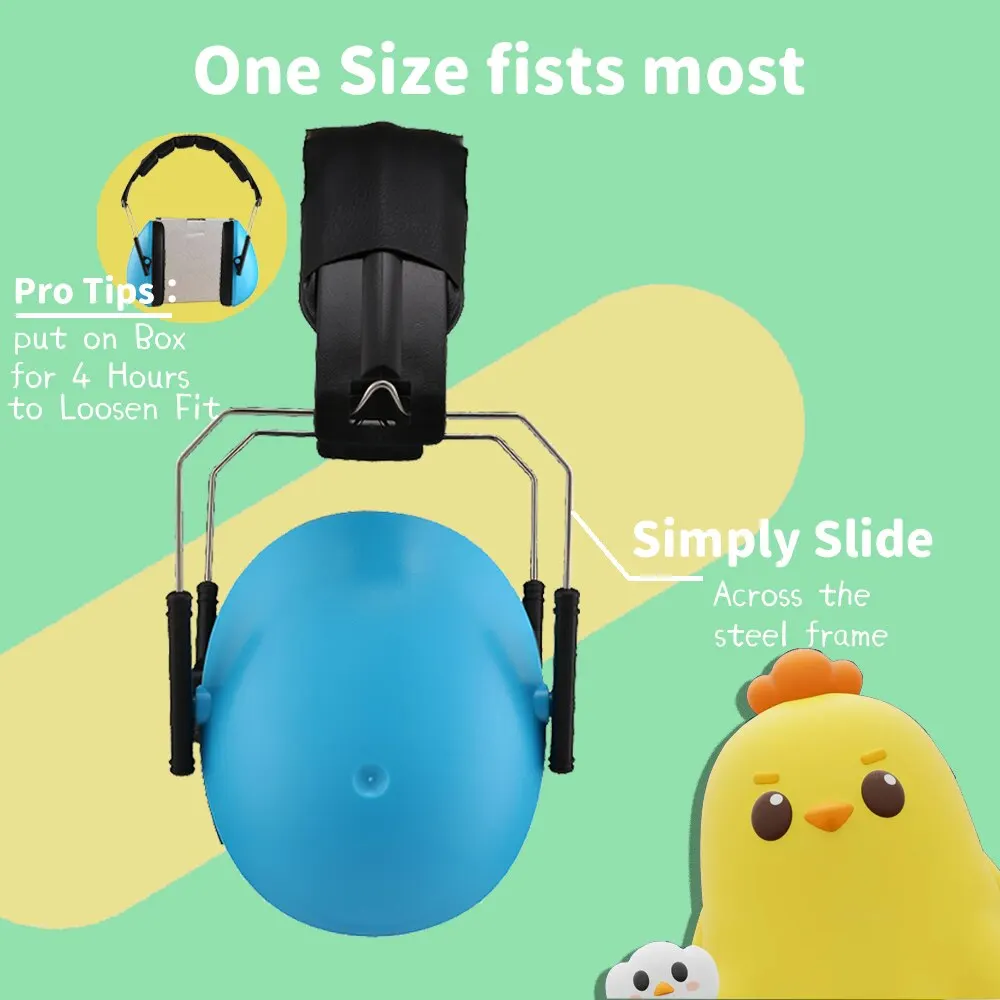 Kid Ear Protection Baby Noise Earmuffs Noise Reduction Ear Defenders Earmuff for Children Adjustable SNR 25dB Safety