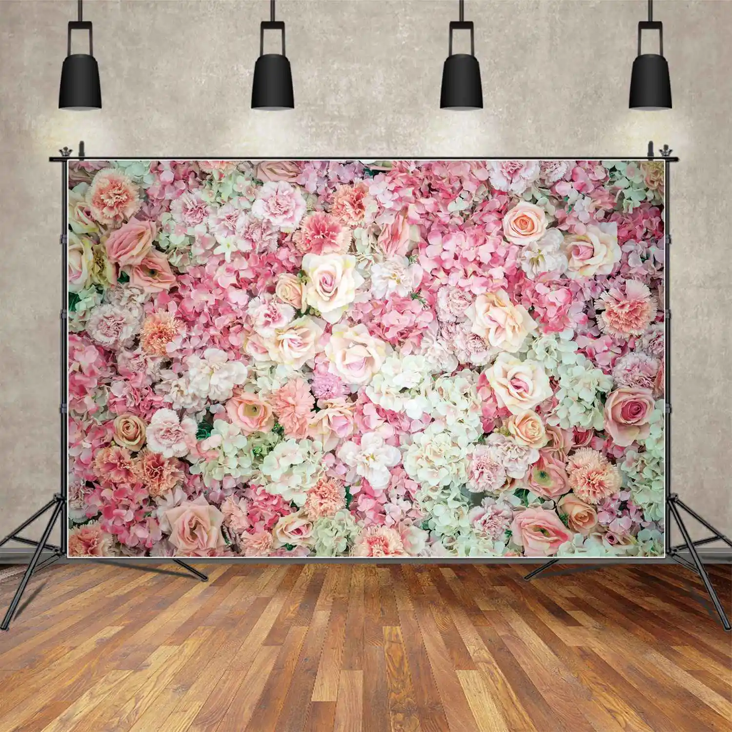 Hochzeit Blume Wand Kulissen Fotografie Braut dusche Party Fototermin Frühling Geburtstag personal isierte Kinder Foto Hintergründe