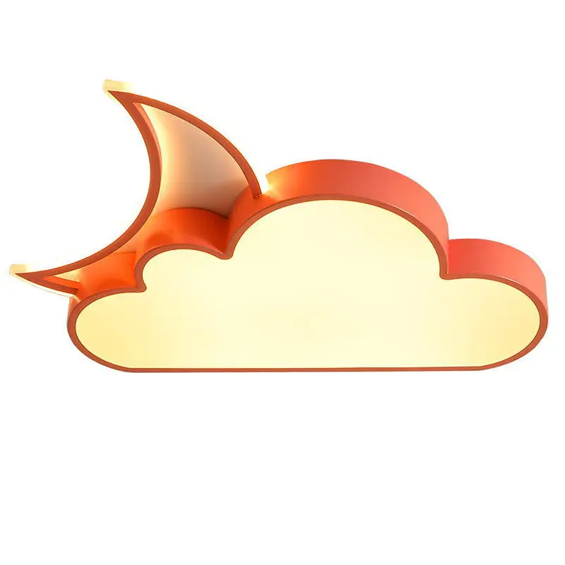 Luz para habitación de niños, luz de techo de princesa para niña, luz dorada para dormitorio de niño, dibujos animados creativos minimalistas modernos