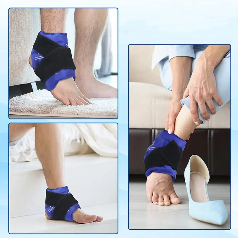 Bild 5: Praktisches Wiederverwendbares Gel-Kühlpack für Heiß-Kalt-Therapie, Schmerzlinderung, Knöchelbandage mit Flexiblem Riemen-Design und Doppeltemperatur-Eisbeutel