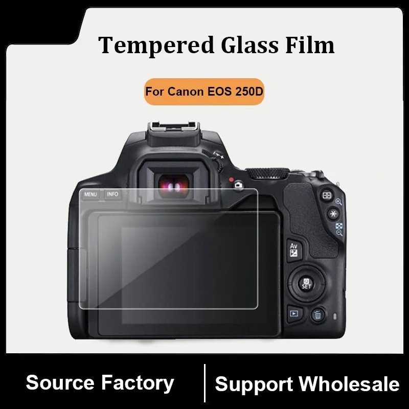 For Canon EOS 250D 200D Camera Tempered Glass Screen Protector Film