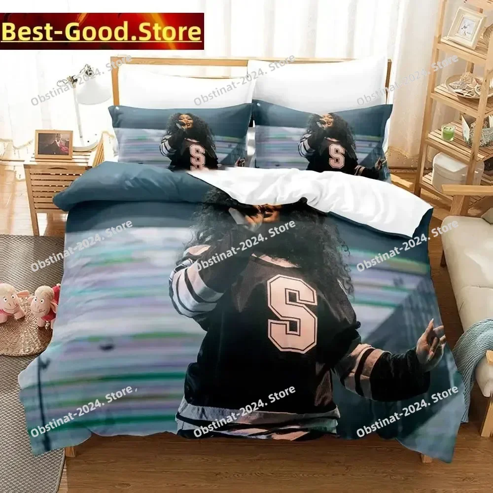 

3D Fashion See SZA Run Bedding Set Printed With Pillowcase Bed Duvet Cover Soft Single Double Queen King Size boys Adult Bedroom