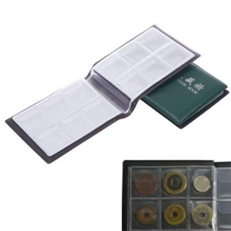 Book Coin Album Holder Money Pockets 35*40mm Folders Openings Collection Storage Collecting Penny Container Hot