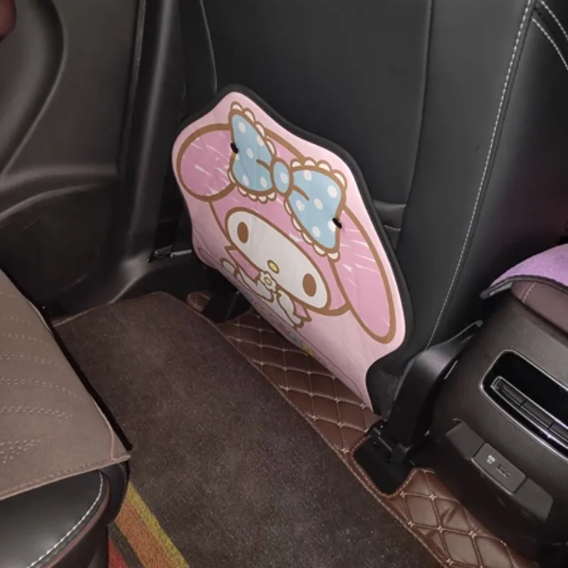 

Sanrio MyMelody Car Anti Dirt Pad Kawaii Cute Rear Seats Backseats Children Cartoon Anti Kick Waterproof Leather Car Supplies