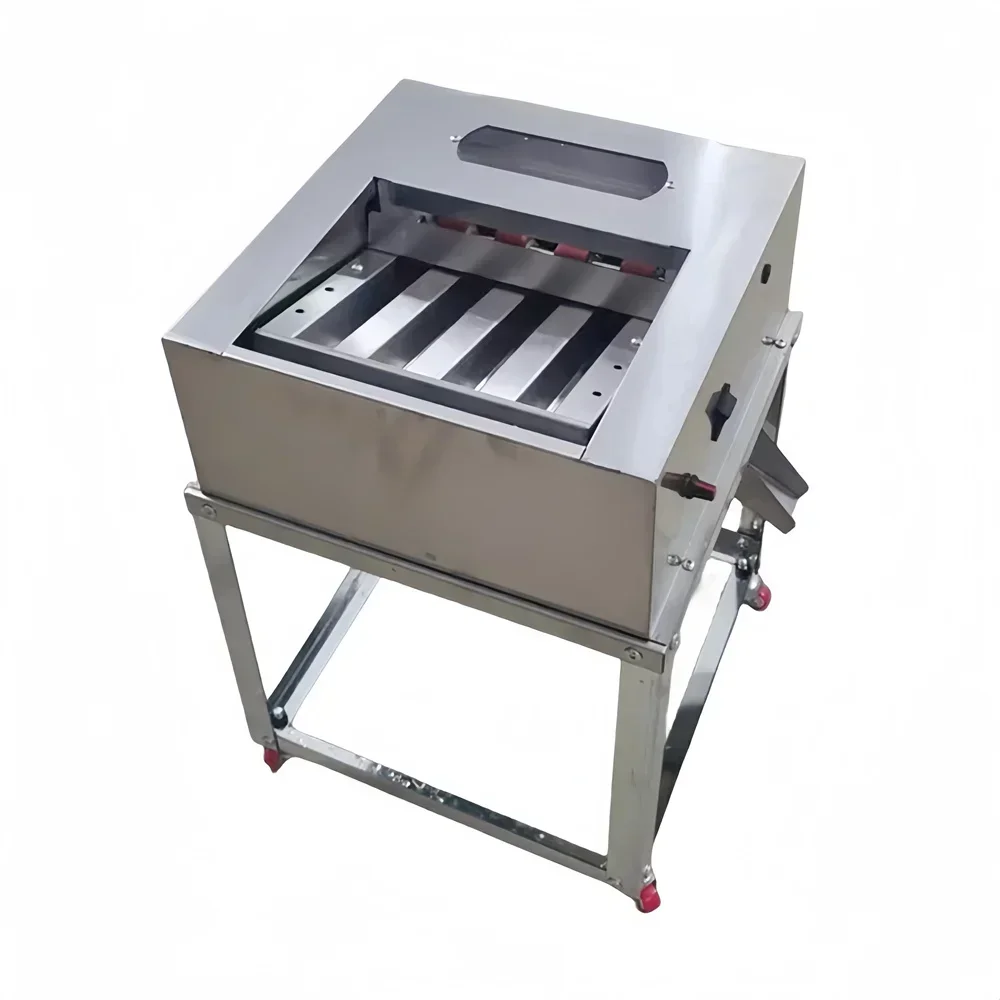 مقشرة ادامامي شبه أوتوماتيكية تقشير فول الصويا الأخضر آلة إزالة قشرة البازلاء #3