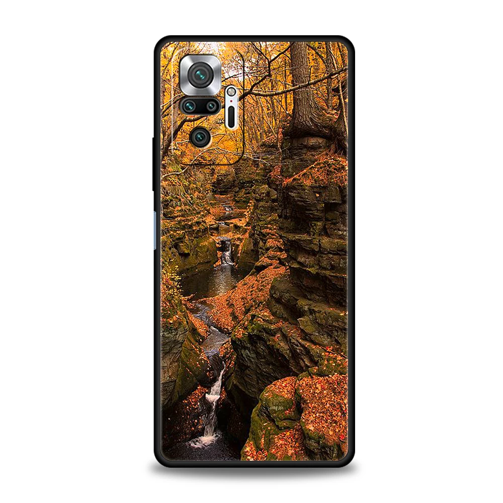 Funda de teléfono de árboles y naturaleza para Redmi 10c K50 Note 10 11 11T Pro 9 9s 8 8T 7 K40 Gaming 9A 9C 8A Pro Plus 5G funda de silicona