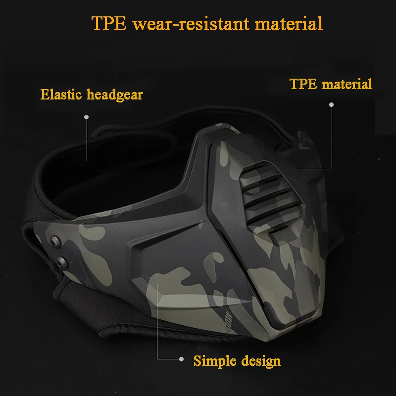 Máscara táctica Airsoft media cara Protección CS - imagen 5