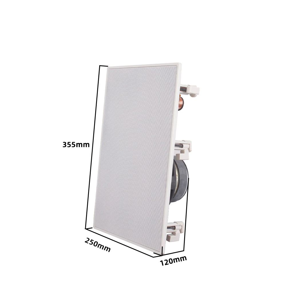 Duża moc 80W prostokątny koncentryczny głośnik sufitowy 8-calowy radio HiFi głośnik kina domowego nagłośnienie adres publiczny róg