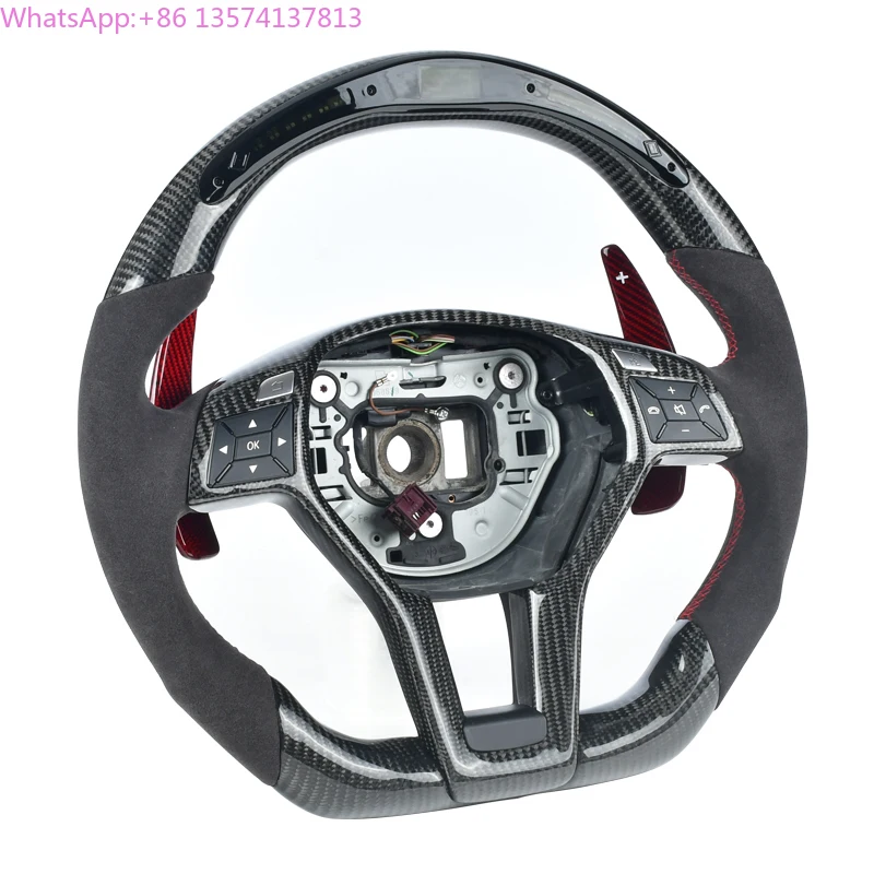 

Fit for Mercedes Benz C CLA-SS W204 C63 W212 W218 W207 W172 SLK Carbon Fiber Steering Wheel
