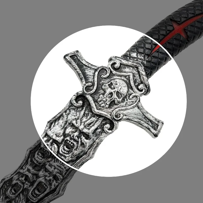 56 cm/22.05in Schedel Speelgoed Mes Assassin Anime Model Rekwisieten Randapparatuur Kunststoffen Halloween Collectible Verjaardag Decoratie Jongens Gift