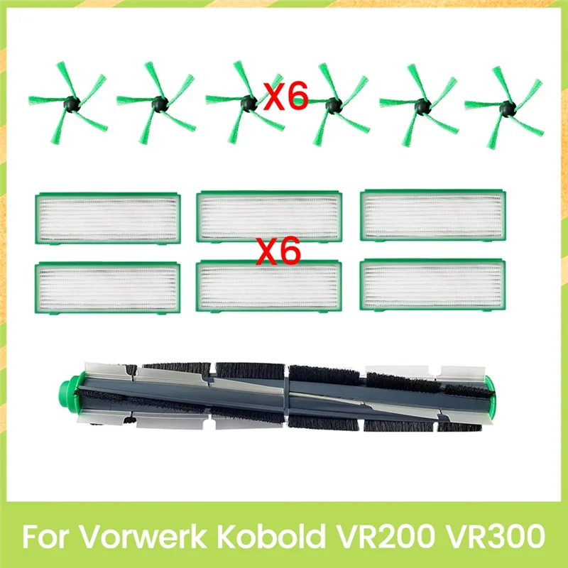 B99A-13PCS Per Vorwerk Kobold VR200 VR300 Riparazione Parti di Ricambio Spazzola Principale Spazzola Laterale Filtro Hepa Accessori Per La Pulizia