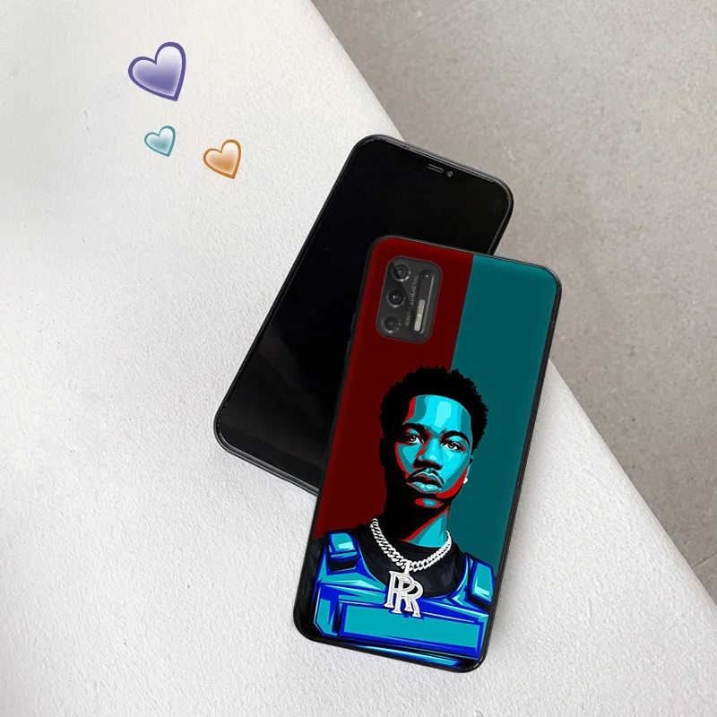 Silicone Soft Phone Case for Motorola G51 G9 G73 G30 G31 G50 4G G51 G60 G71 5G G22 G32 G52 G60s G72 Roddy Ricch Cover