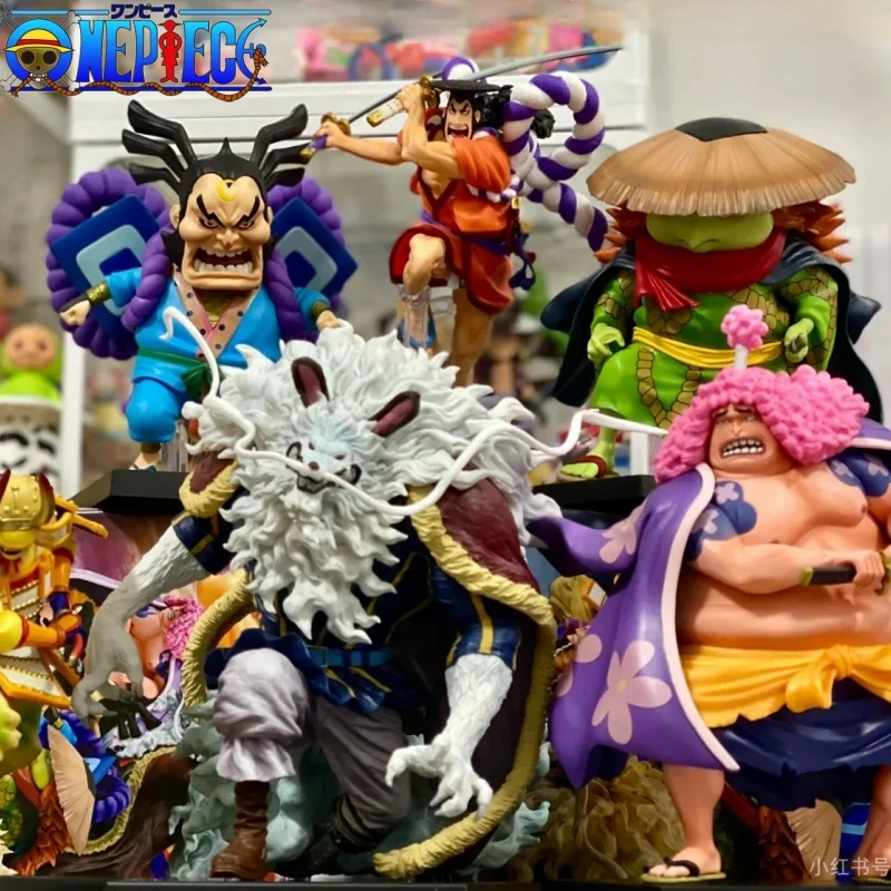 Bandai Original One Piece Ichiban Kuji Nine Red Scabbards Kikunojo Raizo Inuarashi Kawamatsu Ashura Doji Anime Figures gift