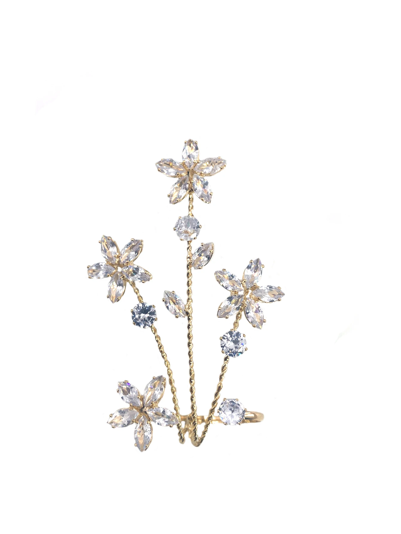 1cp Luxury Zircon Flower Women\'s Foot Ring Sexy Barefoot Beach Accessories