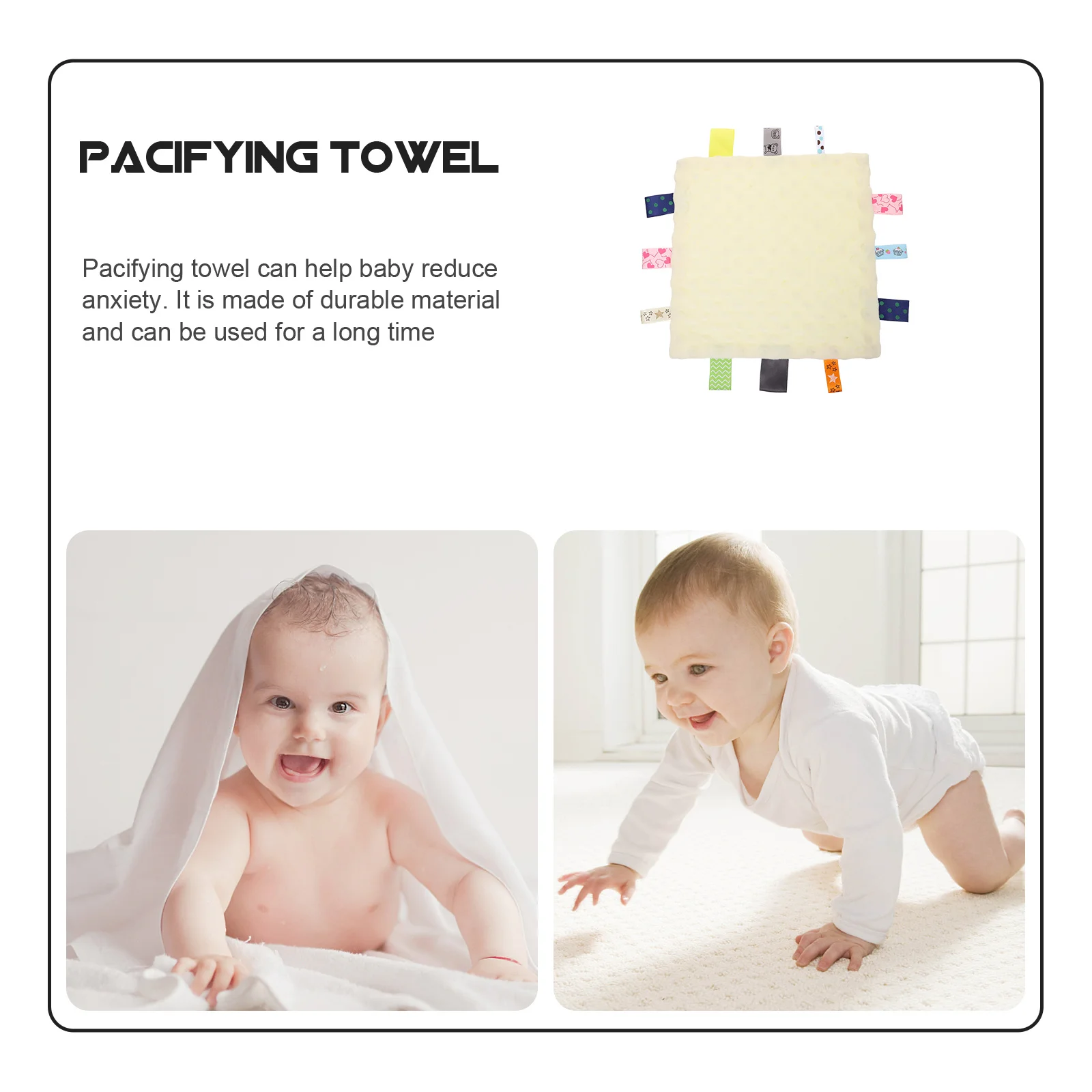 Toalla calmante para recién nacido, pañuelo pacificador para bebé, toalla de limpieza cómoda absorbente para Saliva infantil, pañuelo para niños
