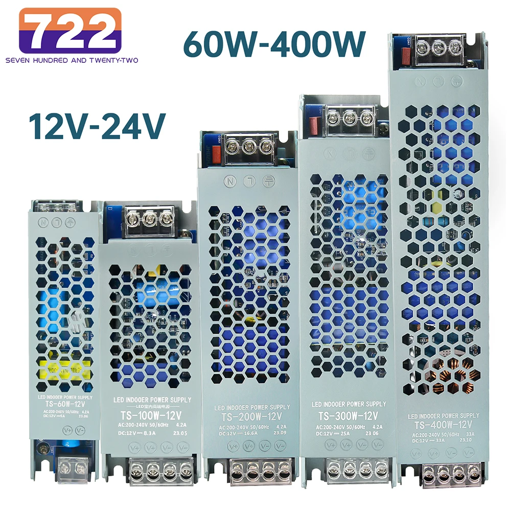 

For Led Strip Dc Switching Power Supply Lighting Transformer DC Stabilized Power Supply LED Driver Adapter Power Suply 12v 24v