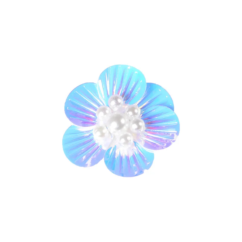 Small Handmade Bead Sequins Shell Flower Cloth Sticker Three-dimensional Flower Clothing Shoes and Hats DIY Accessories Decorati