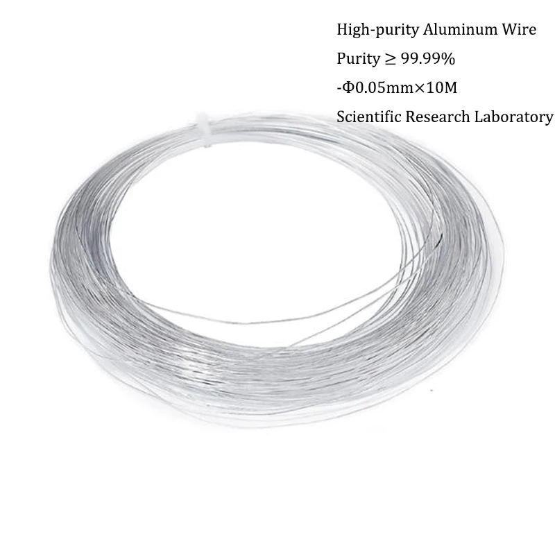 

Research-Grade Al 99.99% High-Purity Aluminum Wire, 0.01mm-8.0mm Ultra-Fine Industrial Aluminum Wire 1/5/10M/Roll