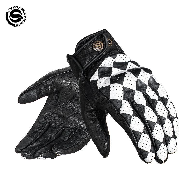 sfk-black-white-motorcycle-gloves-retro-riding-protection-equipment-summer-breathable-real-goat-leather-non-slip-wear-resistant