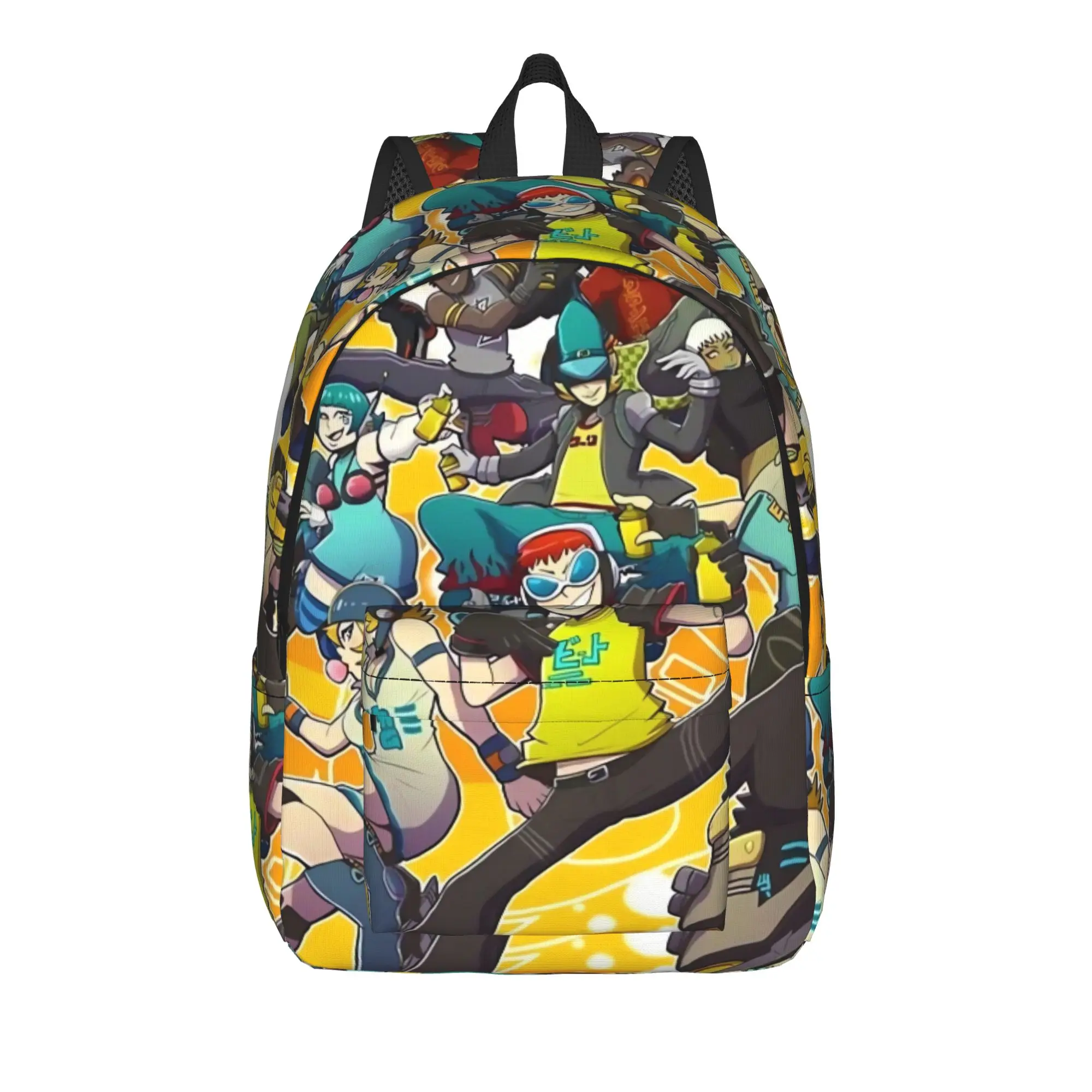 Jet Set Radio Future Backpack Youth  Lightweight Backpacks Polyester Modern School Bags Hiking Design Rucksack