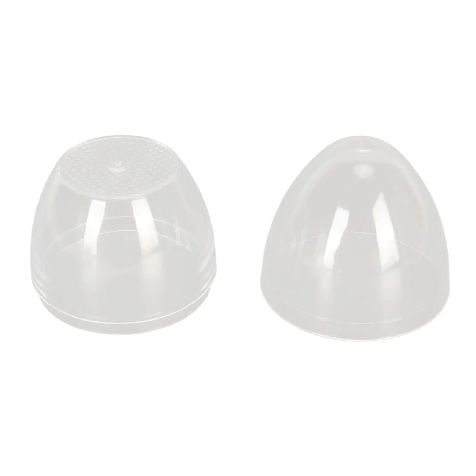 Transparent Plastic Egg-Shaped Makeup Sponge Case for cosplay Events & for stud Earrings