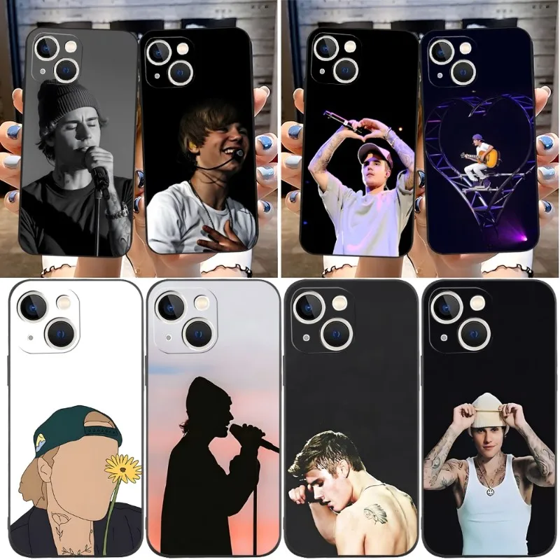 Hot Singer Justin Bieber Phone Case Funda For Apple Iphone 12 Pro 13 Mini 11 14 Max Xr X Xs 6 6s 7 8 Plus Shockproof Back Cover