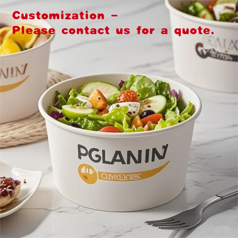 

custom.Sleeve Hot Lid Kraft French Fries Fried Chicken Snack Food Paper Bowl Coffee Soup Cup Disposable With Lid