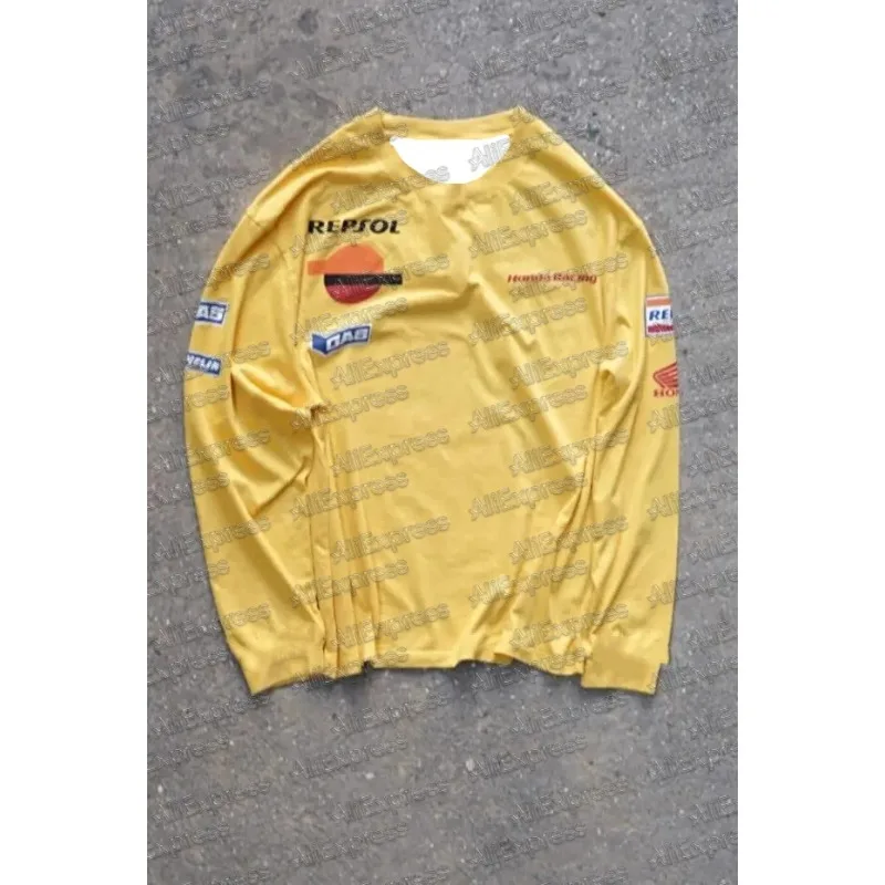 

Autumn Quick Dry Honda Motorcycle Jersey Long Sleeve Breathable Riding Shirt for Bike and Mountain Racing Comfortable Daily Gear