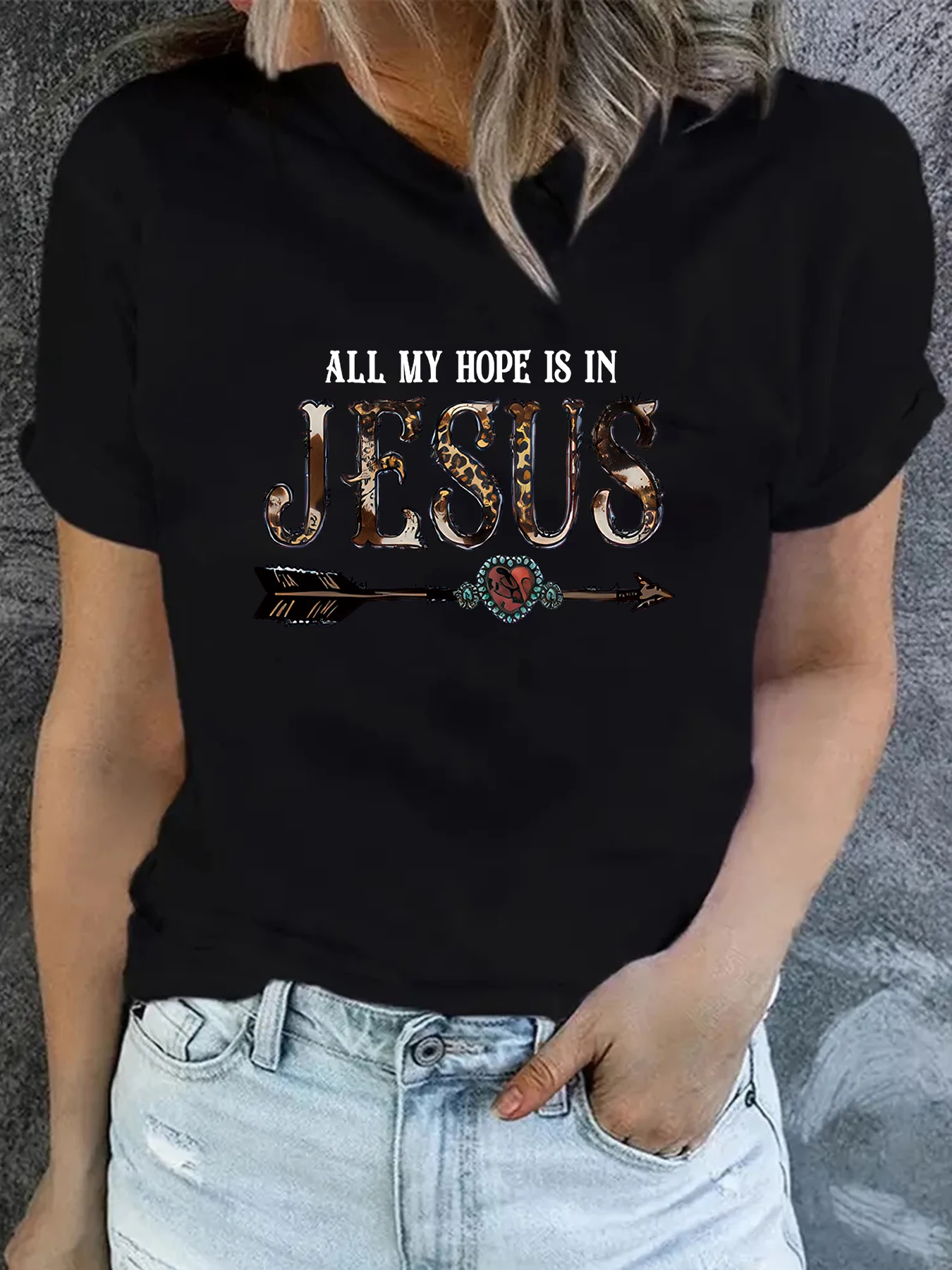 2024 New Jesus Is The Goddess of Our Own Lady T-Shirt Religious Street Clothing Harajuku Short Sleeve Casual T-Shirt