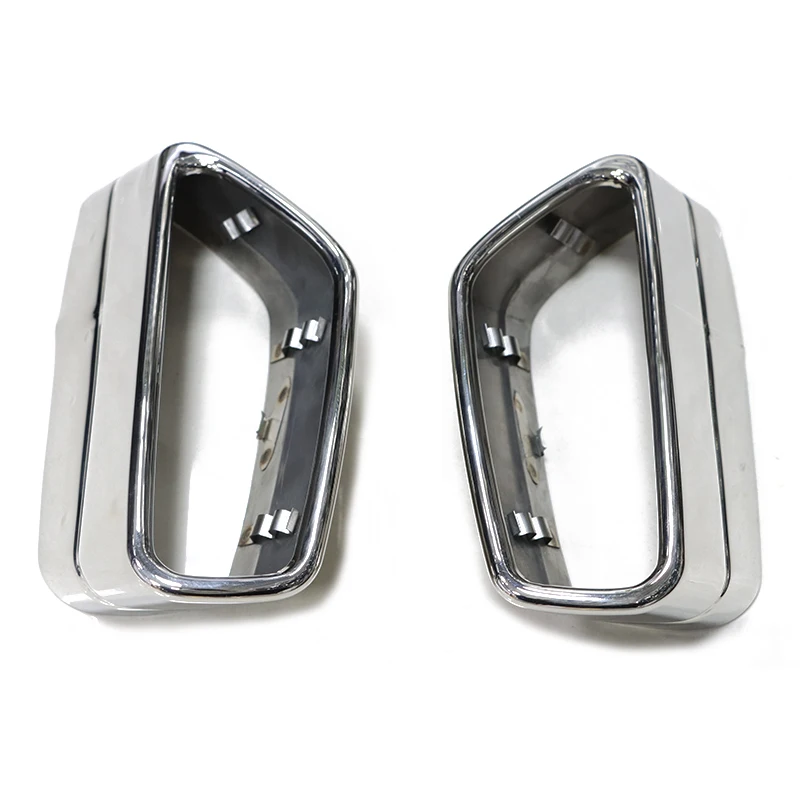 1 paar Uitlaatdemper Cover Trim voor BMW 5 Serie G30 G31 2018-2021 ALLEEN Past op Originele Vierkante Uitlaat Uitlaatpijp Finisher