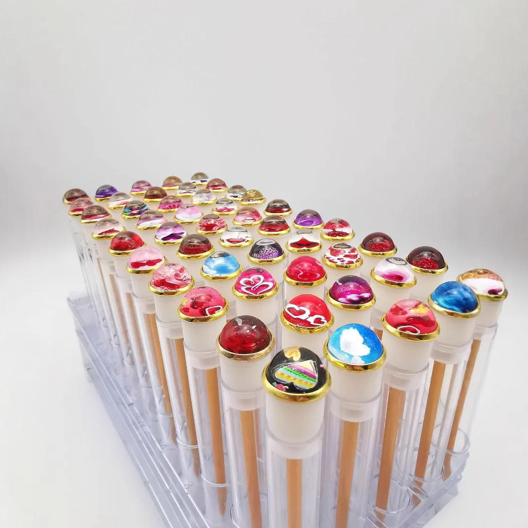 Gros dessin animé coloré bonbons gâteau amour cils baguette cils brosse Tube Mascara baguette cils Spoolies Tubes cils cils brosse Tube