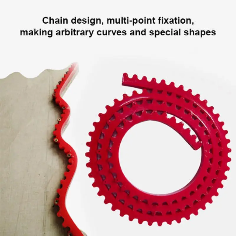 2M Woodworking Gear Driven Profiling Strip, Flexible Curve Template Adjustable Shape Contour Woodworking Tool Guide