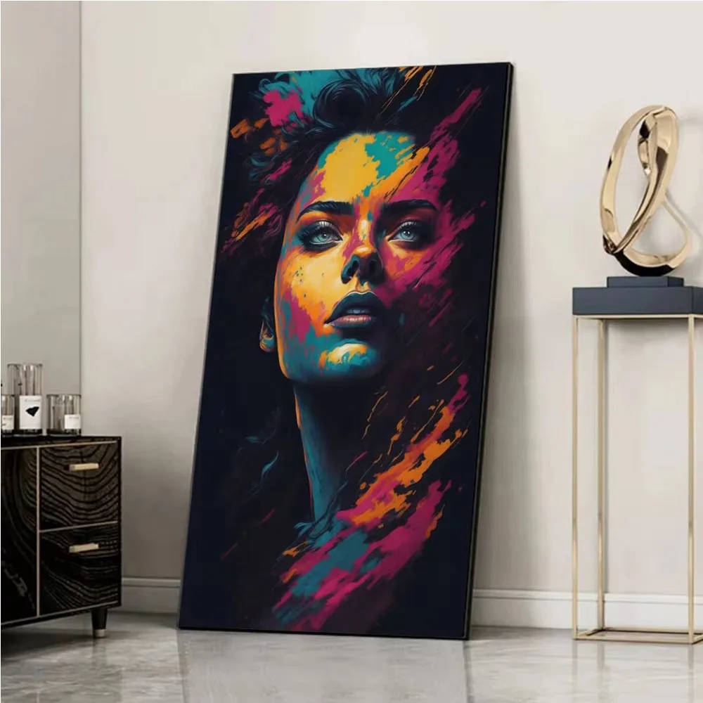 Modern Woman Portrait Diy Diamond Painting Abstract Graffiti Girls Tableaux Mosaic Embroidery For Gallery Living Room Home Decor