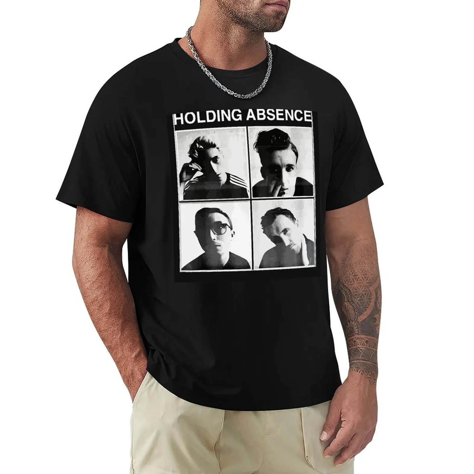 

Holding Absence T-Shirt man clothes blanks boys animal print fitted t shirts for men