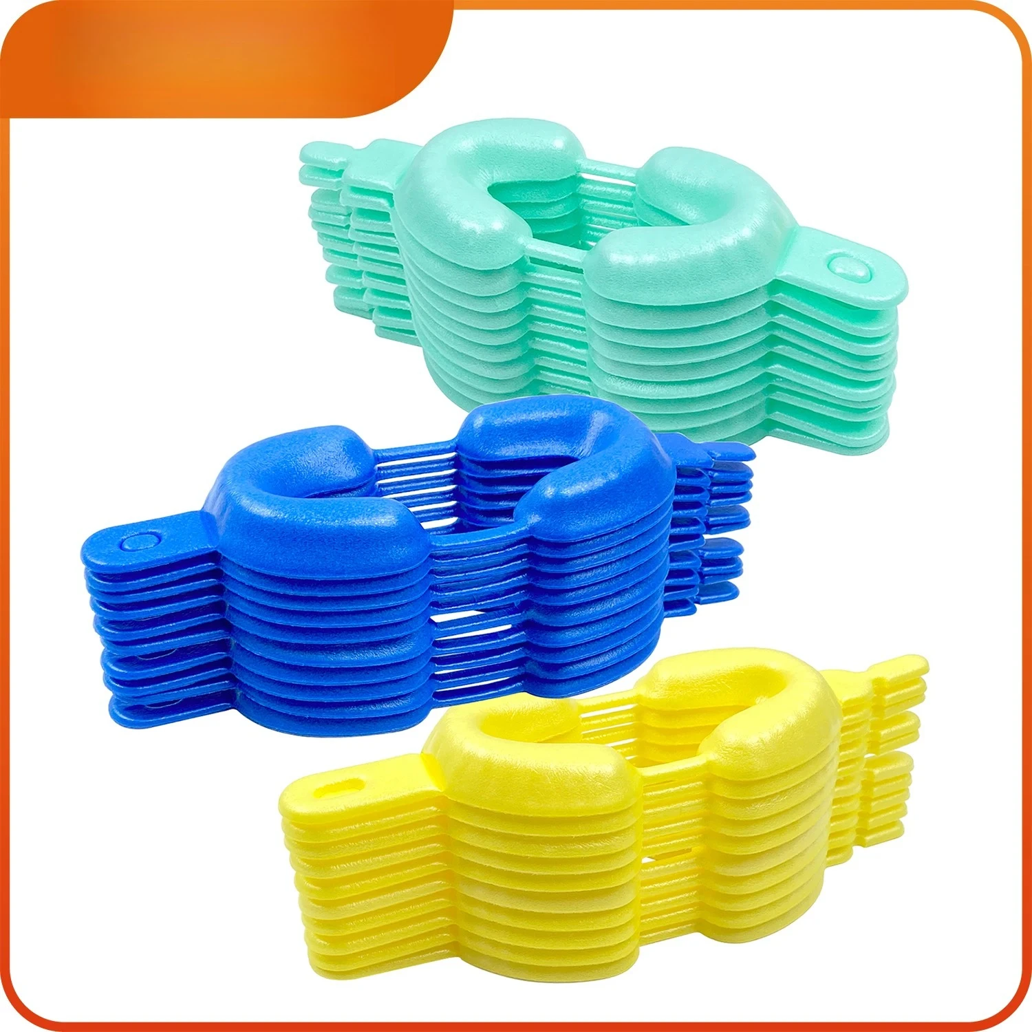 200pcs Dental Disposable Tray Fluoride Foam Impression Trays Dentistry Instrument Dentist Materials Large Medium Small