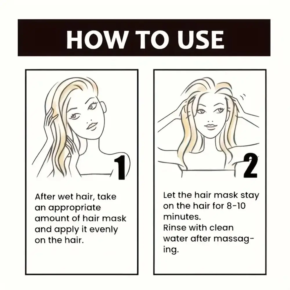 Natural 60g Keratin Hair Mask Soft Smooth Deep Moisturizing Hair Conditioners Repair Dry Frizzy Hair Repair Cream Hair Care