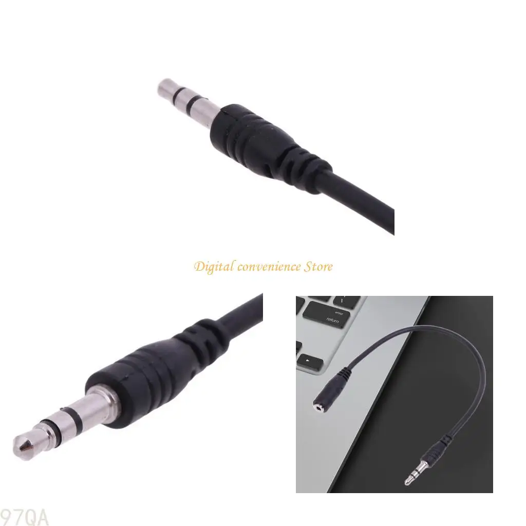 

97QA 2.5mm to 3.5mm Aux Adapter Converter Female to Male for Headphone