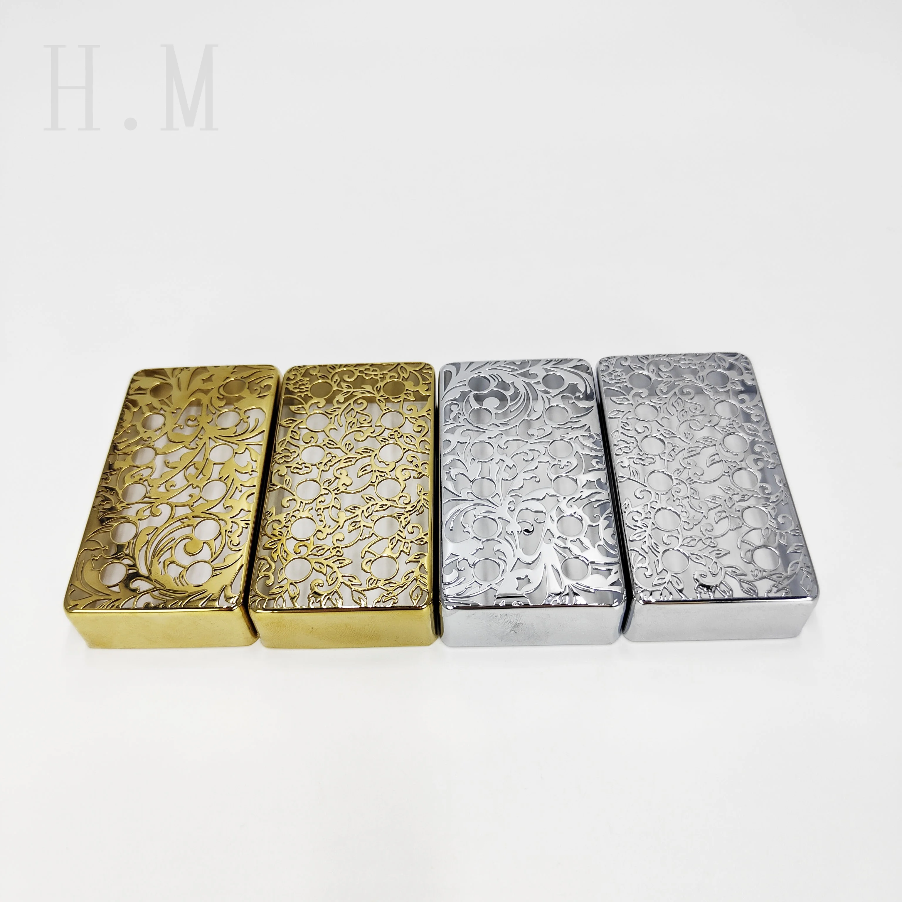 

High end brass carved pickup Electric guitar accessories hollow shell personalized bucket box electric guitar copper cover